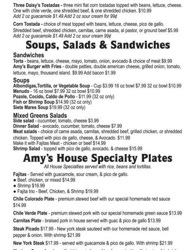 Amys Mexican Restaurant | Mexican Food Restaurant